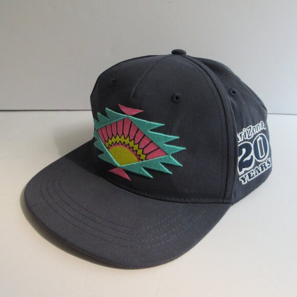 AriZona Iced Tea 20th Anniversary Hat Embroidered Logo Blue Snapback Unisex Cap - Picture 2 of 16
